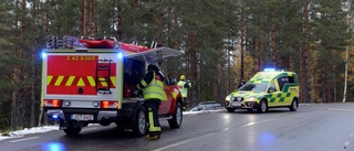 Bilisten körde i diket efter kollision