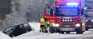 Körde av riksväg 40 utanför Vimmerby