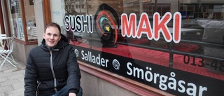 Han satsar på sushi – för folk i farten