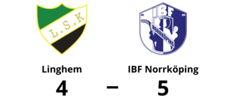 IBF Norrköping avgjorde sent mot Linghem