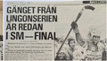 40 år sedan IFK:s första SM-final – hjälten minns bragden