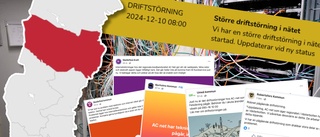 Västerbotten suffers huge internet collapse