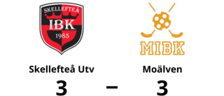 Skellefteå Utv och Moälven delade på poängen