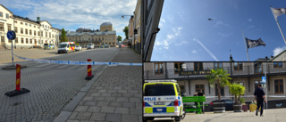 Hela torget i centrala Norrköping spärrades av 