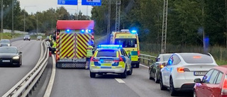 Trafikolycka på Söderleden skapade långa köer 