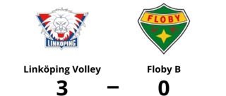 Linköping Volley vann mot Floby B i tre raka set