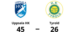 Uppsala HK utklassade Tyrold – seger med 45-26