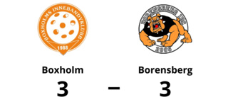 Boxholm och Borensberg delade på poängen