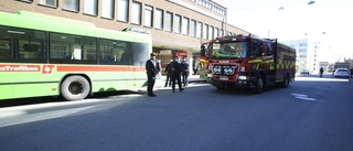 Kraftig rökutveckling från buss