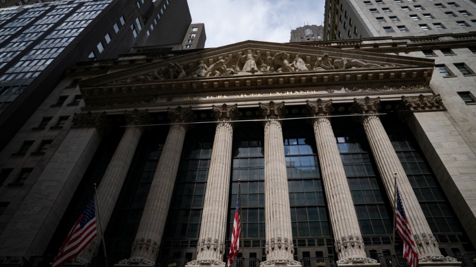 Uppåt på Wall Street på fredagen. Arkivbild.