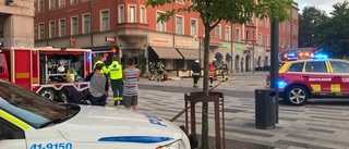 Stor utryckning till Kebabhuset efter källarbrand