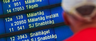 Förseningar och skyltproblem drabbar tågtrafiken i hela landet