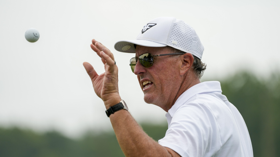 Phil Mickelson tror att LIV-touren i golf bara kommer att växa. Arkivbild.
