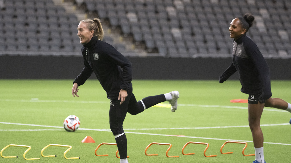 Julia Roddar och Madelen Janogy jagar SM-guld med Hammarby. Roddar har tidigare vunnit SM-guld med Göteborg och Janogy med Piteå.