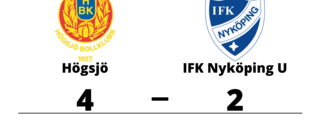 Förlust med 2-4 för IFK Nyköping U mot Högsjö