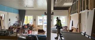 160 meter lång korridor leder till nya restaurangen