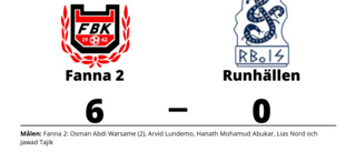 Fanna 2 utklassade Runhällen på hemmaplan