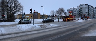 Trafikolycka i Kvarngärdet – bilar krockade i korsning