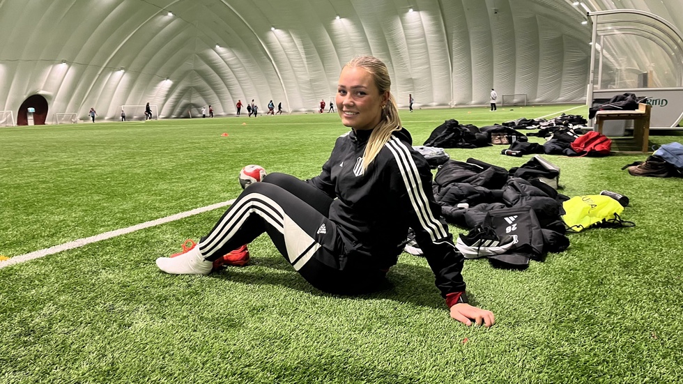 Piteå IF:s Evelina Moberg är på väg tillbaka efter en lång rehabilitering på grund av en korsbandskada.