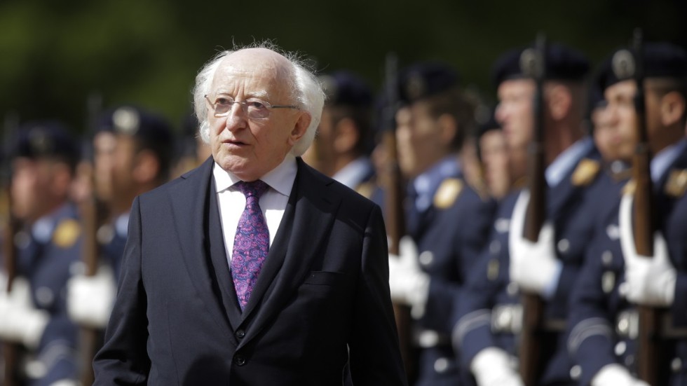 Irlands president Michael D Higgins. Arkivbild.