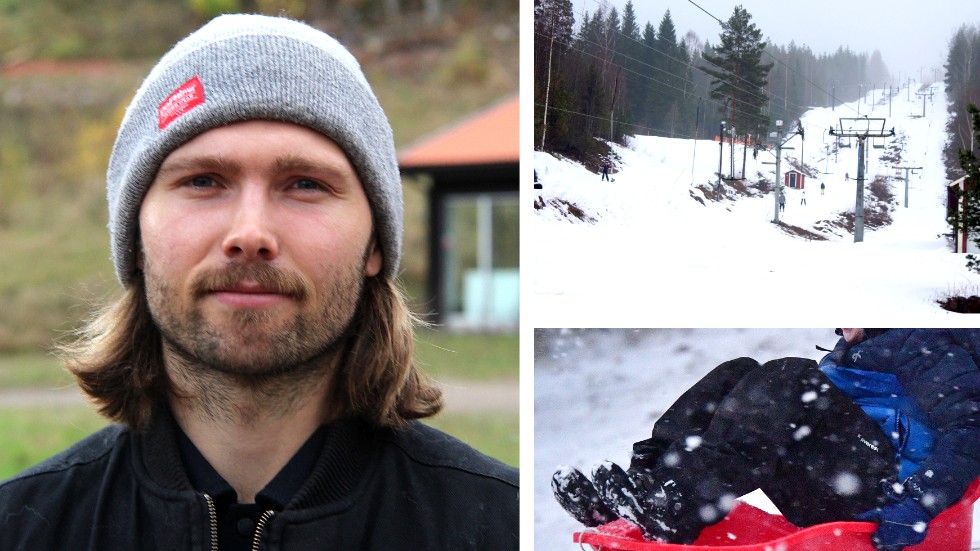 Är det läge för pulkaåkning eller så kallad "puderåkning"? "Det är bara att komma ut och åka", konstaterar Tolvmannabackens nya ägare Oscar Härnström.