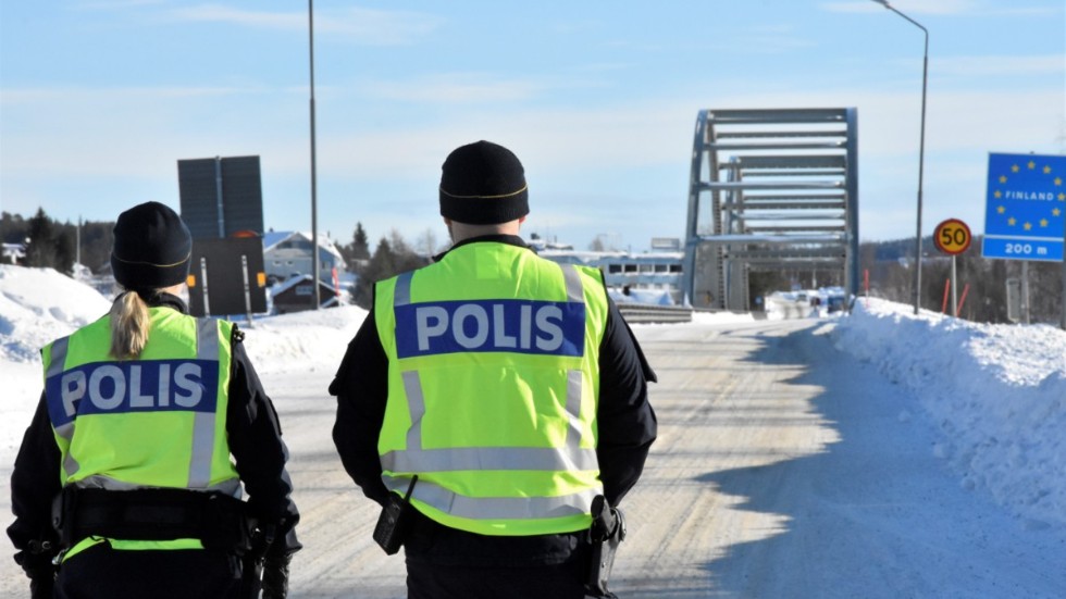 Övergången i Övertorneå är en av de som polisen bevakar.