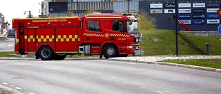 Skogsbrand på brandstationen