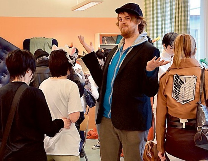 Jonatan Skoogh, cosplayansvarig på NärCon, i sitt ess. Foto: Stefan Hedström