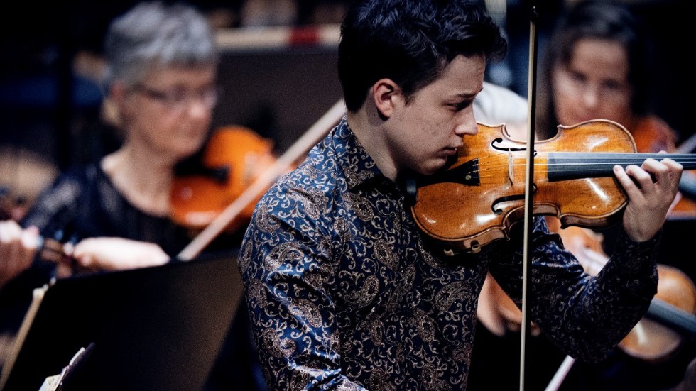 Fenomenale Norkköpingsviolinisten Johan Dalene var kvällens solist. 