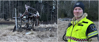 Brand i öde husvagn - "Inte använts i trafiken på länge"