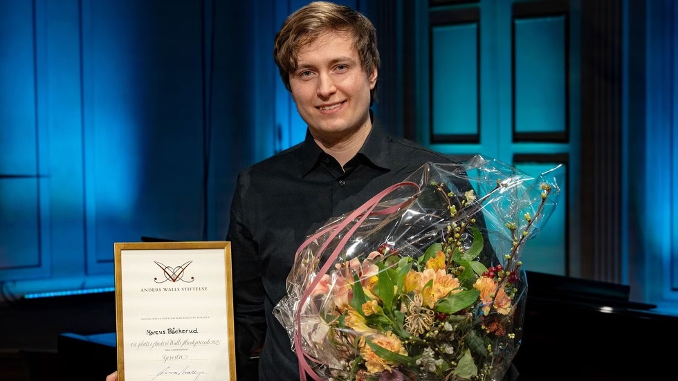 Marcus Bäckerud tog hem segern i den första upplagan av tävlingen Anders Walls musikpris.