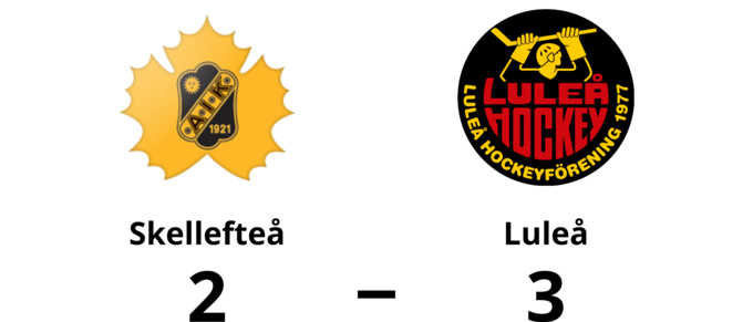 Stark seger för Luleå i toppmatchen mot Skellefteå