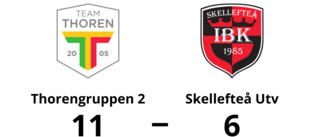 Skellefteå Utv utklassat av Thorengruppen 2 borta – med 6-11