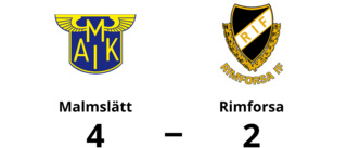 Trots underläge – seger för Malmslätt mot Rimforsa