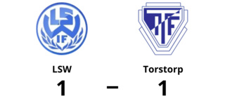 Oavgjort för LSW hemma mot Torstorp