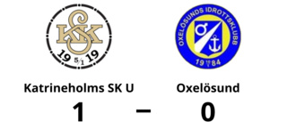 Förlust för Oxelösund mot Katrineholms SK U med 0-1