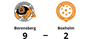 Borensberg utklassade Boxholm – seger med 9-2