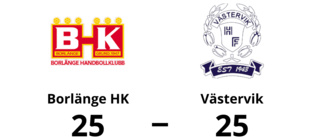 Västervik kryssade mot Borlänge HK