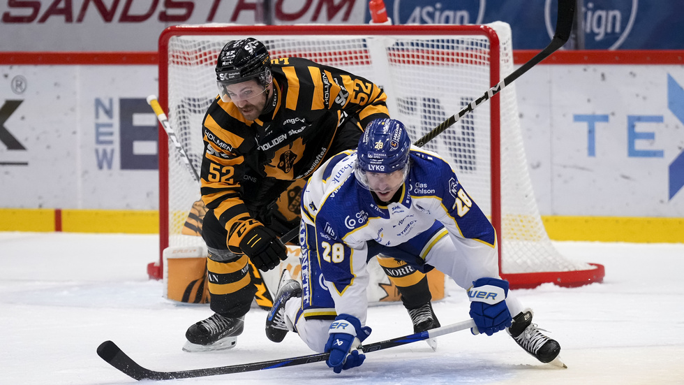 Arvid Lundberg stannar i Skellefteå AIK till 2028. ”Det var ett lätt kontrakt att skriva på”, säger han efter matchen.