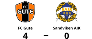 FC Gute vinnare mot Sandviken AIK i P16 Div 1 Region 5 herr