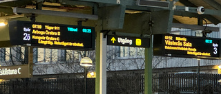 Tåg försenade efter växelfel och tillbud under morgonen