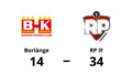 RP IF utklassade Borlänge – seger med 34-14