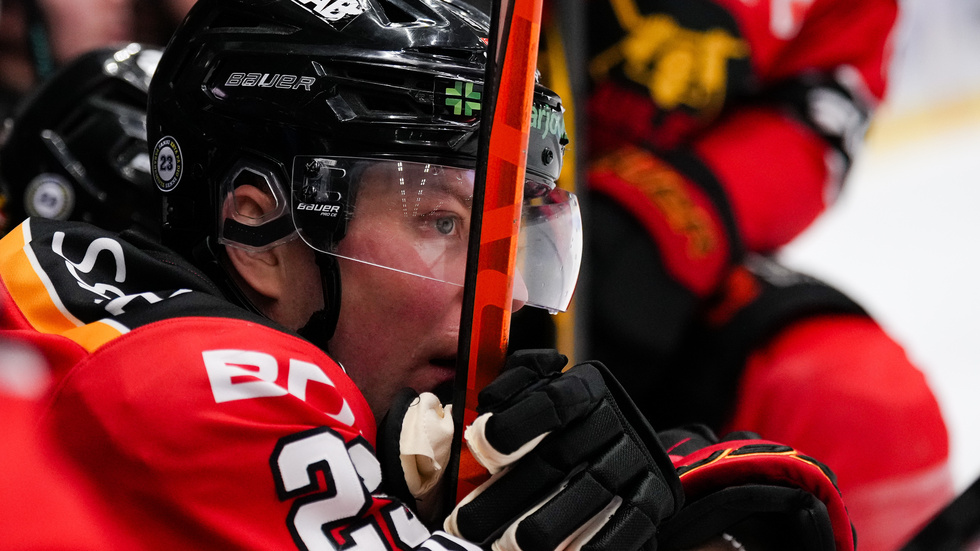Erik Gustafsson var inne på alla baklängesmål mot Skellefteå.