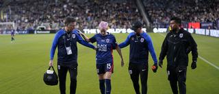 Rapinoe skadad i sin sista match