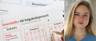 Karolina, 23, har fått 2.0 på högskoleprovet – fyra gånger