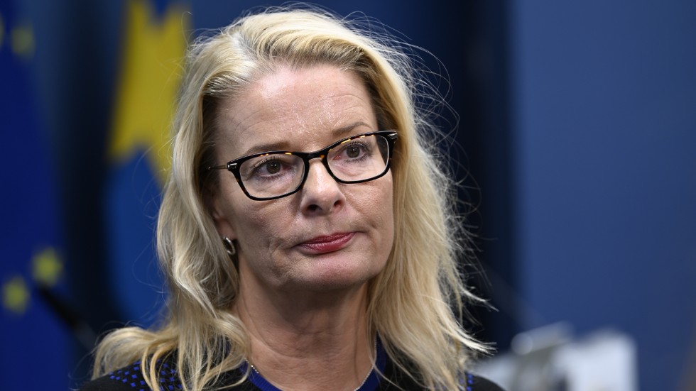 Skolminister Lotta Edholm (L) säger att det är uppenbart att fler brott behöver läggas till i belastningsregisterutdraget som lärare visar upp innan anställningen. "Precis därför utreder vi just nu frågan."