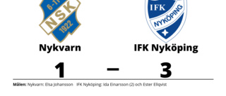 Ida Einarsson tvåmålsskytt när IFK Nyköping vann