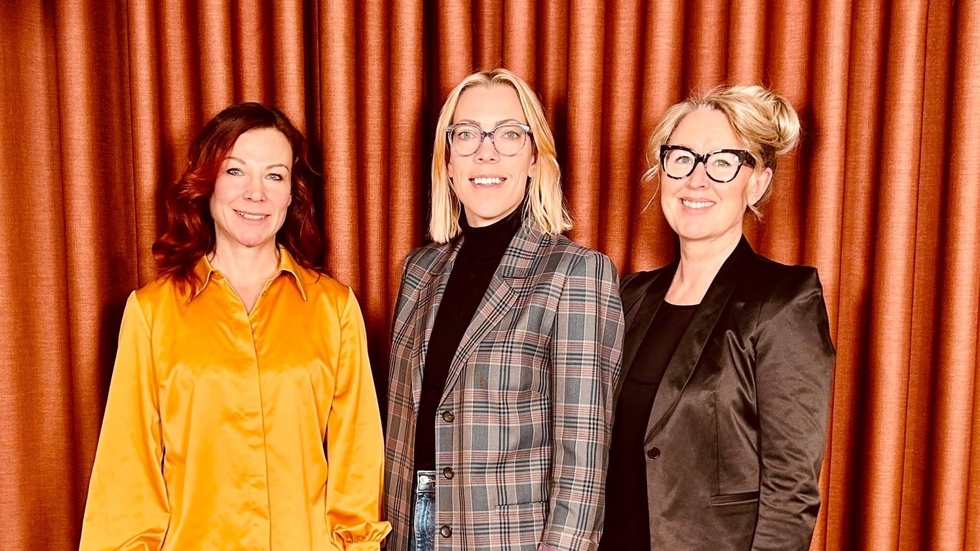 Malin Ekblom, Invest in Norrbotten, Stina Mattsson, verksamhetsutvecklare på Boden Business Park, och Sara Json Lindmark, verksamhetsledare Luleå Science Park.