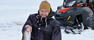 Dragkamp med fisken på Abborrtjärn