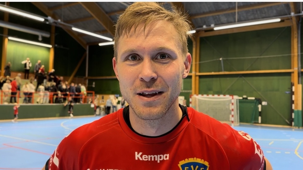 Viktor Berg von Linde, niomålsskytt för EHF i hemmapremiären mot AIK.